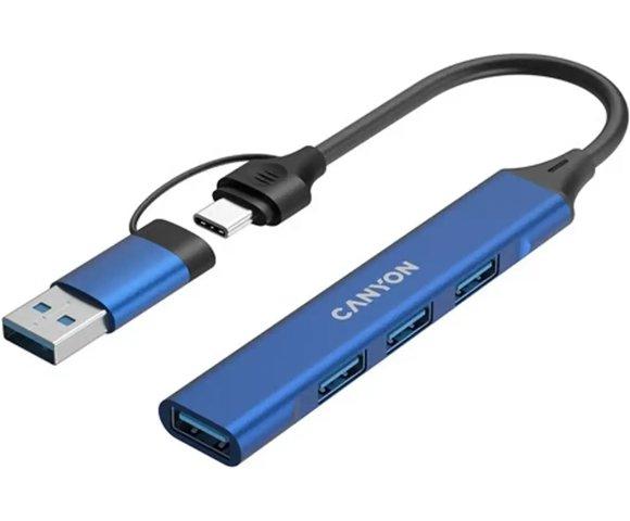 Canyon OnHub 02 Blue 4-port USB-C hub - slika 4