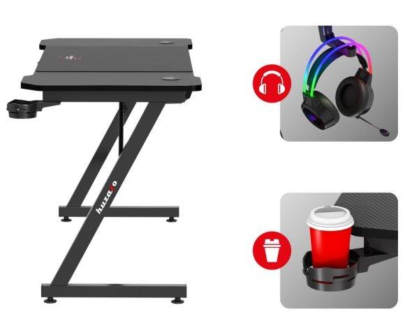 Huzaro Hero 3.3 Black gaming sto - slika 11