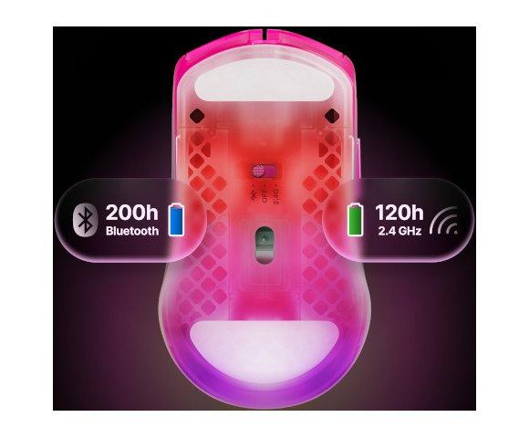 SteelSeries Aerox 3 Wireless Gen 2 Magenta Haze miš - slika 6