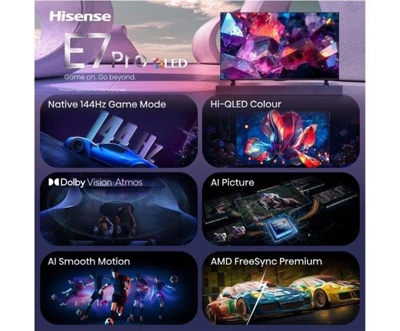 Hisense 85E7S PRO Hi-QLED Smart TV 4K - slika 3