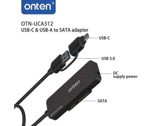 Onten UCA312 USB-C / SATA adapter - slika 2