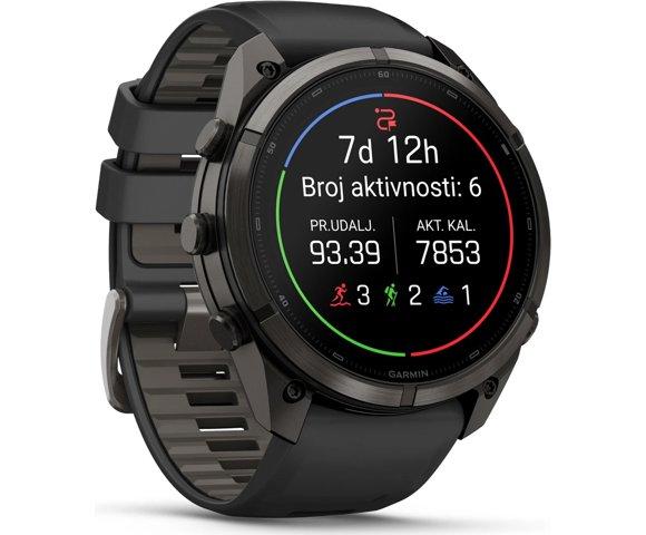 GARMIN Fenix 9 Pro inReach 51mm Titanium Grey smartwatch - slika 3