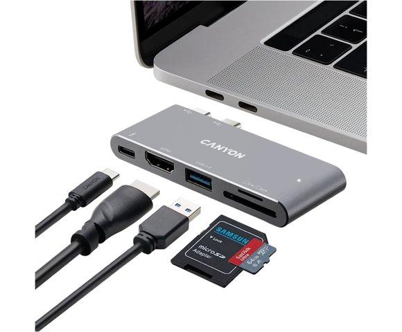 Canyon DS-5 5-u-1 Thunderbolt 3 docking station - slika 4