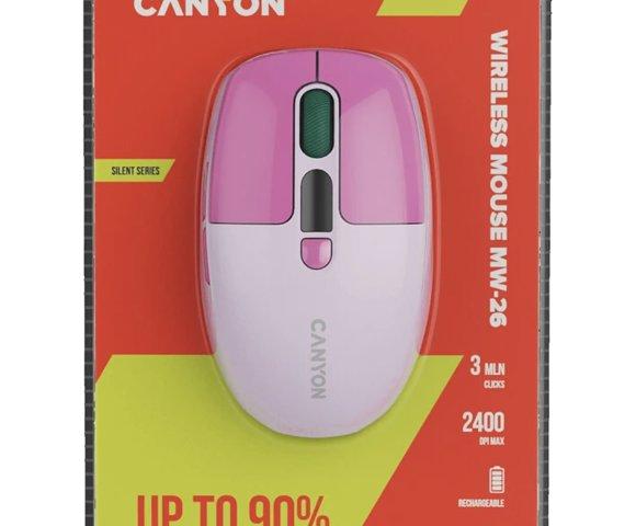 Canyon MW-26 Pink bežični miš - slika 10