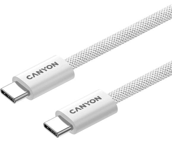 Canyon OnWire 60MG White Type-C 1m 60W pleteni magnetni kabl - slika 4