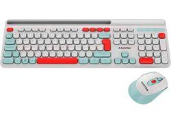 Canyon HSET-W5 White bežična tastatura i miš