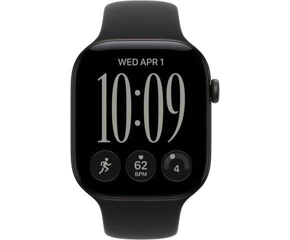 Apple Watch S12 GPS 46mm Black (Black Sport Band) M / L - slika 2
