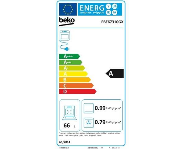Beko FBE67310GX električni šporet - slika 2