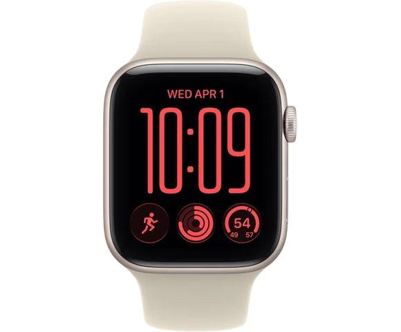 Apple Watch SE 3 GPS 44mm Starlight (Sand Sport Band) S/M - slika 2