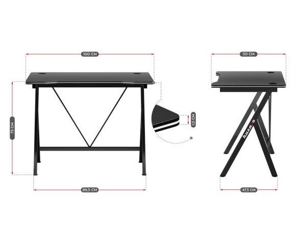 Huzaro Hero 1.4 Black gaming sto - slika 13