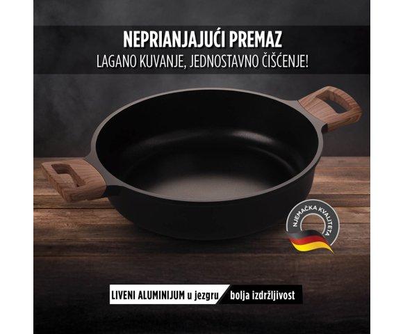RosMarino Black Line II 28cm tiganj sa dvije ručke - slika 4