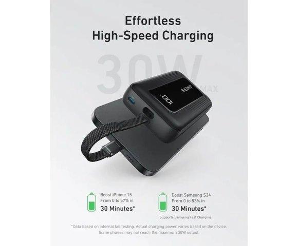 Anker Zolo Power Bank (20K, 30W) Black - slika 2