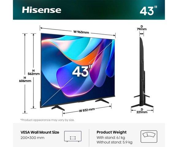 HISENSE 43A6S smart TV - slika 2