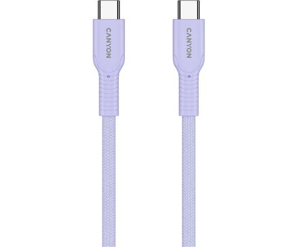 Canyon OnWire 60CL Purple USB-C 60W 1m pleteni kabl - slika 3
