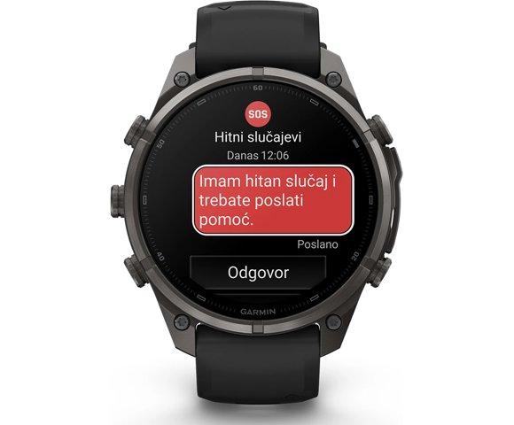 GARMIN Fenix 9 Pro inReach 47mm Titanium Grey smartwatch - slika 7
