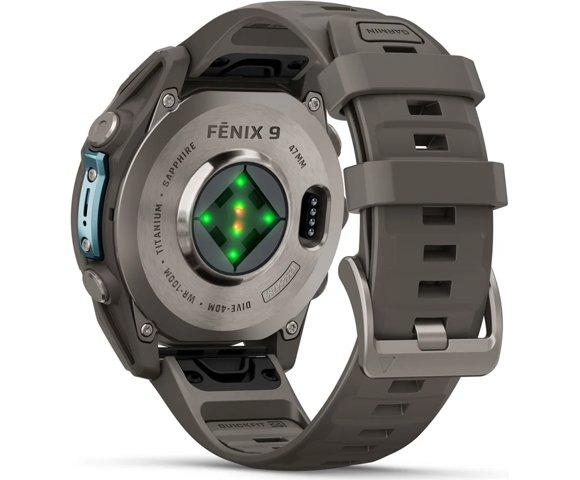 GARMIN Fenix 9 47mm Titanium Pebble Gray smartwatch - slika 12
