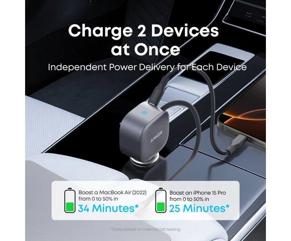 Anker Nano Car Charger (75W, USB-C) - slika 2
