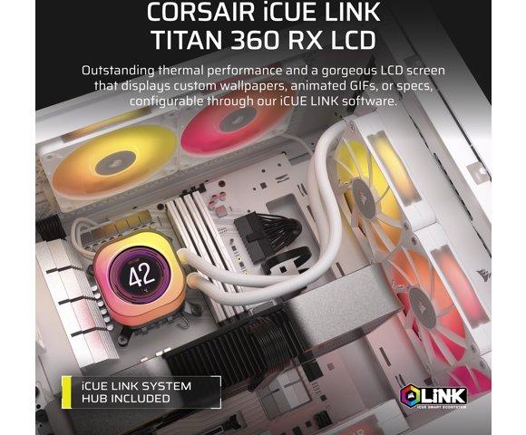 Corsair iCUE LINK TITAN 360 RX vodeno hlađenje - slika 2