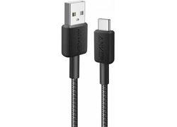 Anker 322 USB-A na USB-C kabl (0.9m, pleteni) crni