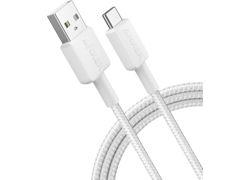 Anker 322 USB-A / USB-C 0.9m pleteni bijeli kabl