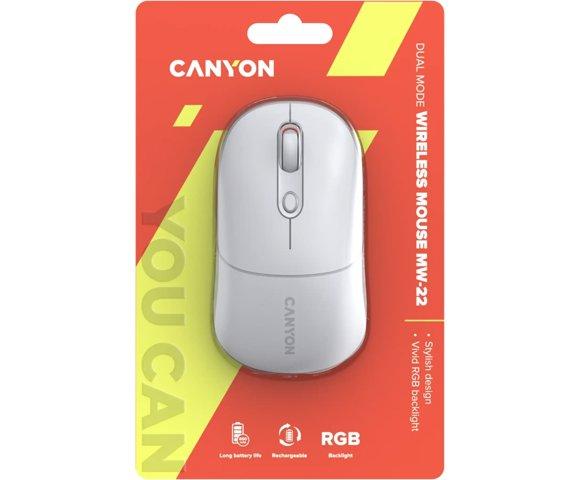 Canyon OnClick 22 White bežični miš - slika 6