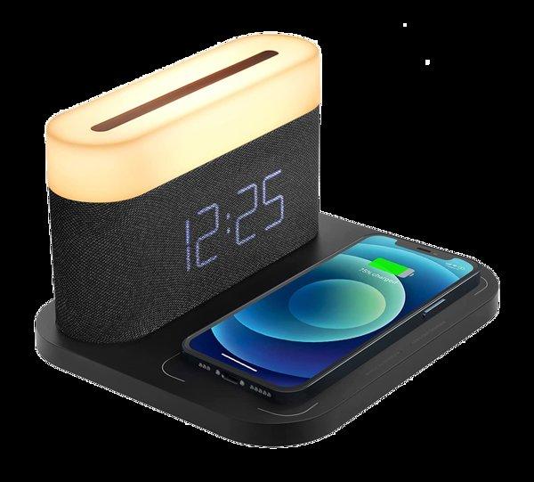 Moye Aurora Lamp with Clock and Wi-Fi Charger