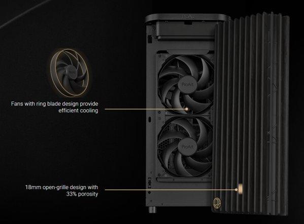 ASUS PROART PA401 WOOD METAL PWM BLACK kućište