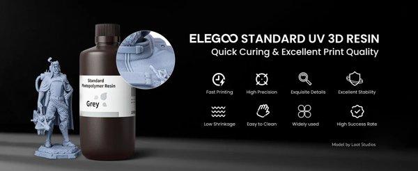 Elegoo Standard Resin 1kg (Clear Blue)