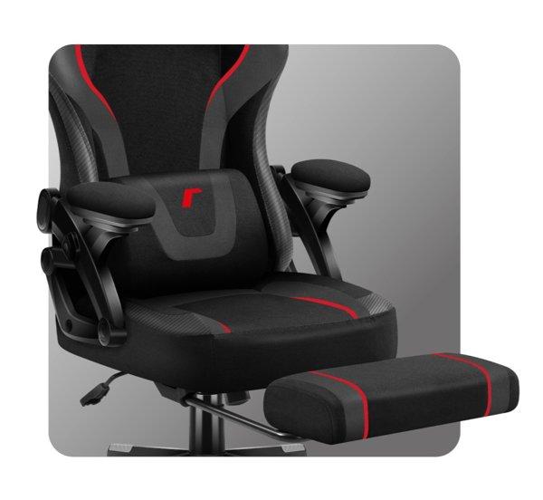 Huzaro Force 4.6 RGB Black Mesh gaming stolica