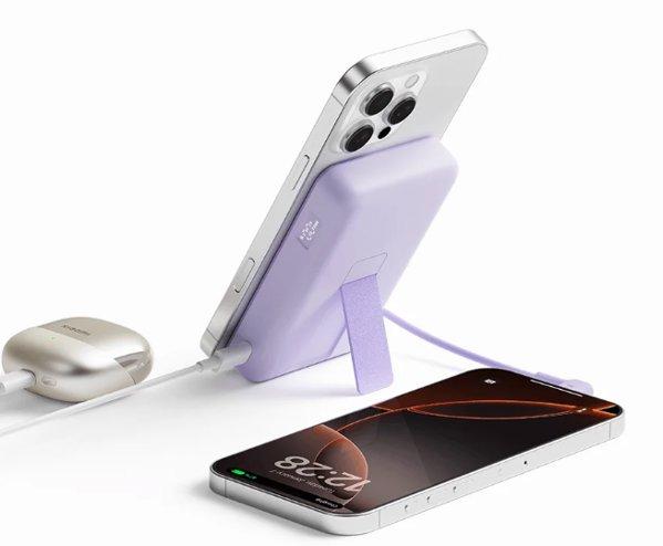 Xiaomi Magnetic Power Bank 10000 with Built-in Stand Grey