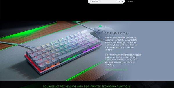 Razer Huntsman Mini Mercury Edition