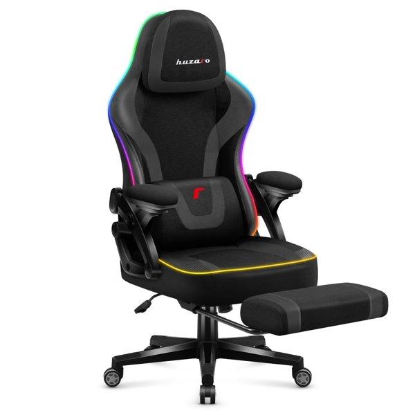 Huzaro Force 4.6 RGB Black Mesh gaming stolica