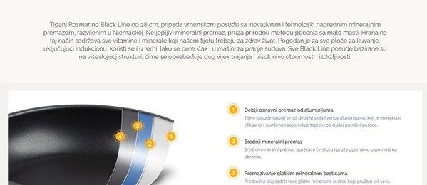 RosMarino grill Black Line 28cm