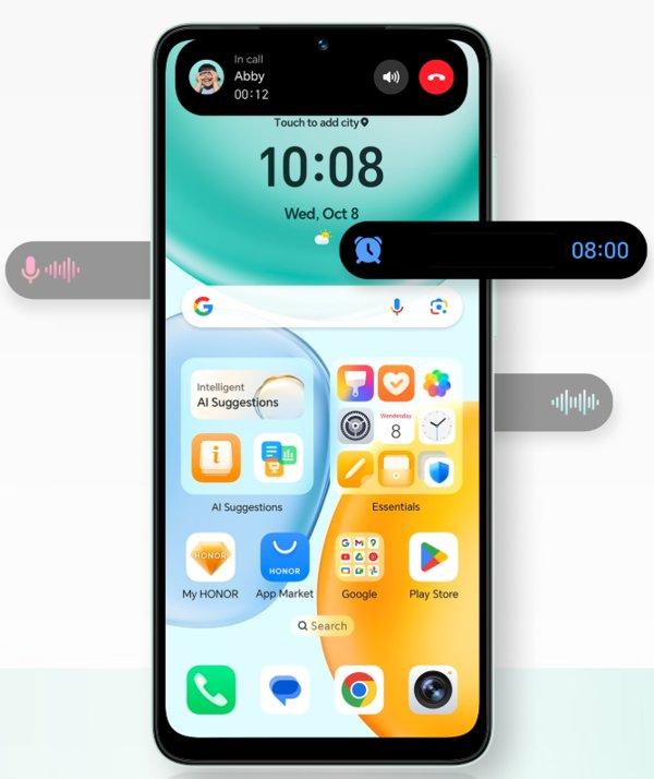 Honor X5c + 4GB 128GB Black smartphone