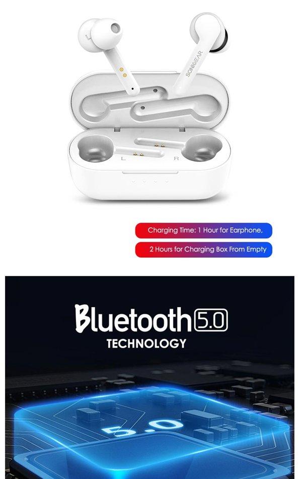 SONICGEAR EARPUMP TWS 5 PRO White