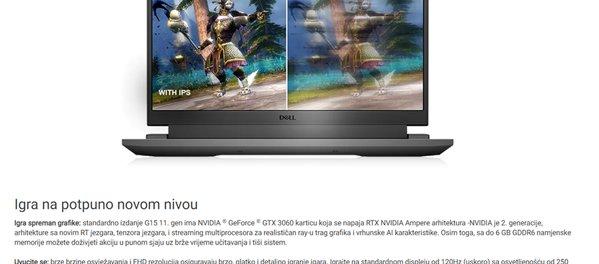 Dell G15 5511 (NOT18536)