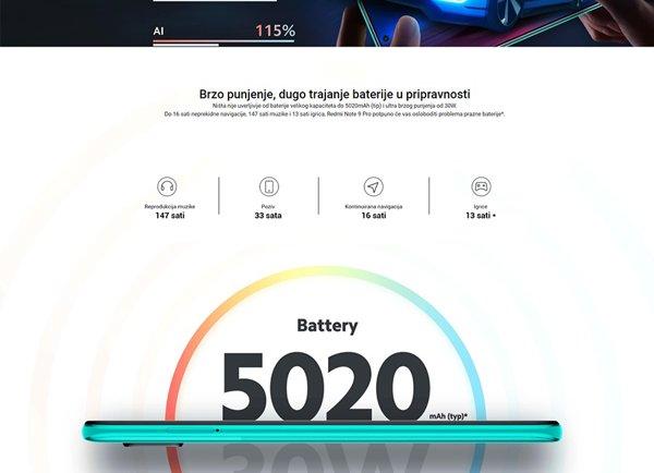 Xiaomi Redmi Note 9 Pro 6GB 64GB Grey