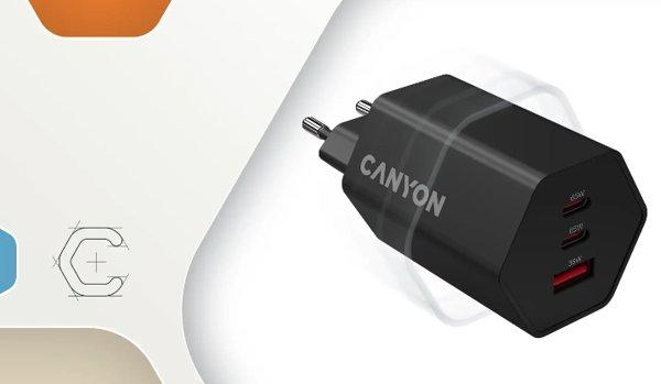 Canyon Hexagon 65 Black punjač