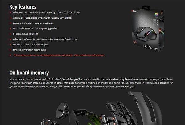 Trust GXT 188 Laban RGB