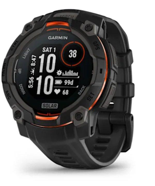 GARMIN Instinct 3 50mm SOLAR Black smartwatch 