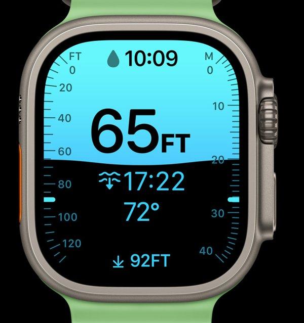 Apple Watch Ultra 3&nbsp;Cellular&nbsp;49mm Natural Titanium (Blue - Bright Blue Trail Loop) - M / L