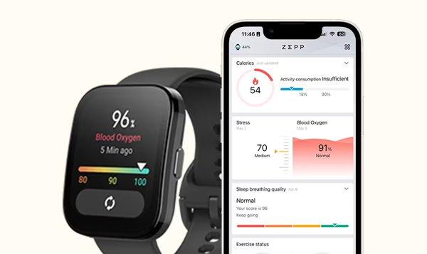 Amazfit Bip 5 (Pastel Pink) smartwatch