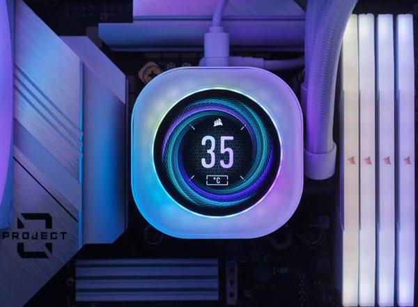 Corsair iCUE LINK TITAN 360 RX LCD vodeno hlađenje