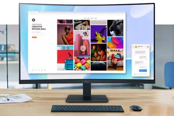 LG 32MR50C-B zakrivljeni monitor