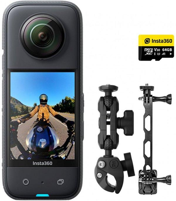 INSTA 360 X3 Motorcycle Kit + 64GB microSD - Multicom