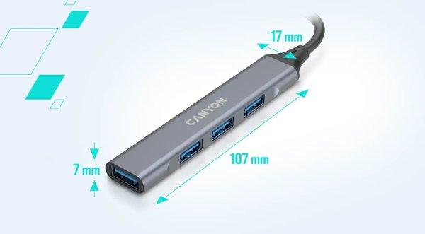 Canyon OnHub 02 Blue 4-port USB-C hub