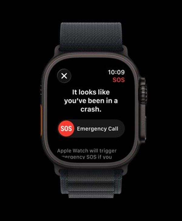 Apple Watch Ultra 3&nbsp;Cellular&nbsp;49mm Natural Titanium (Blue - Bright Blue Trail Loop) - M / L