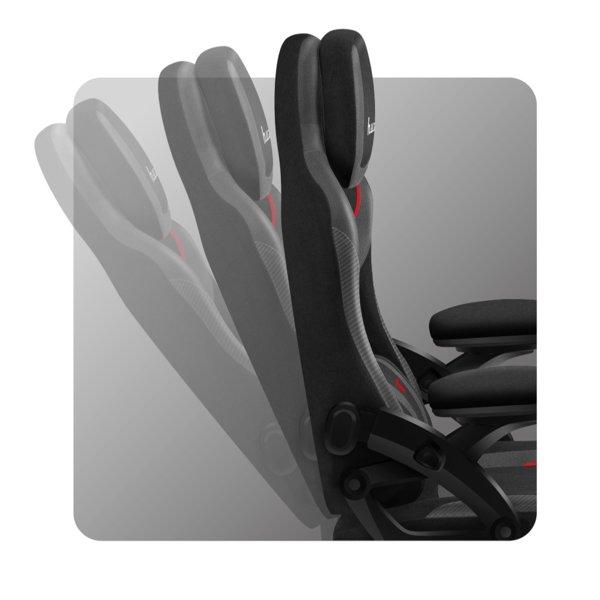 Huzaro Force 4.6 RGB Black Mesh gaming stolica