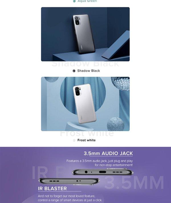 Xiaomi REDMI NOTE 10 4GB 128GB LAKE GREEN