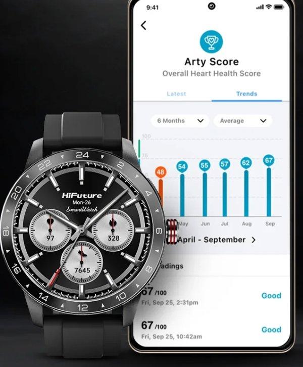 HiFuture Flex2 Black smartwatch